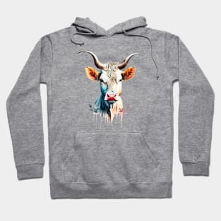 Beautiful Artistic Cow Hoodie